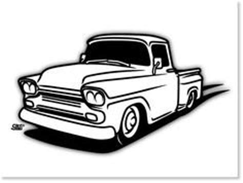 old chevy truck svg file etsy
