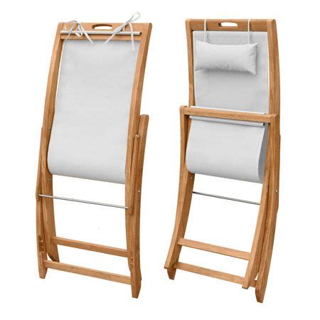 Featuring grade a teak and stainless steel hardware, the teak sundaze sling chaise lounge from outdoor furniture plus is as tough and durable as it is comfortable and good looking. Sling Chair - Teak Folding Deck Chair - Harborside Beach ...