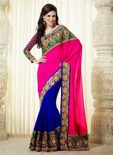 Bollywood Style Designer Embroidery Sarees Latest Fashion Today