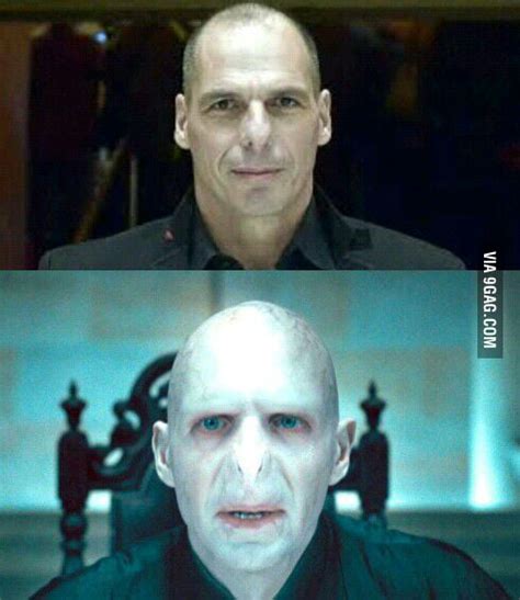 Find The Difference Between Yanis Varoufakis Greek Minister Of Finance And Voldemort 9gag