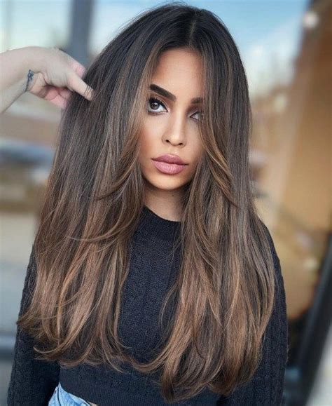 Ash Brown And Caramel Balayage For Brunettes Brunette Hair With