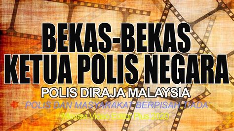Wasatiyyah atau dengan bahasa mudahnya ialah. Ketua-Ketua Polis Negara, Malaysia - YouTube