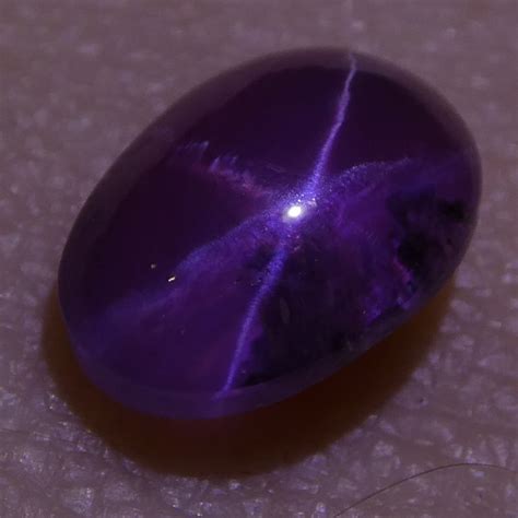 215ct Purple Star Sapphire Oval Cabochon