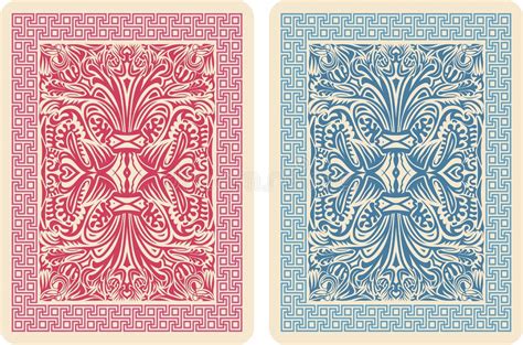 Playing Card Vector Back Stock Illustrations 2454 Playing Card