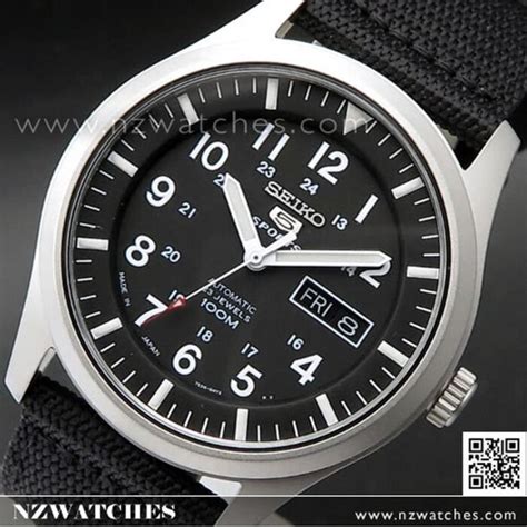 Buy Seiko 5 Military Automatic 100m Mens Nylon Watch Snzg15j1 Snzg15