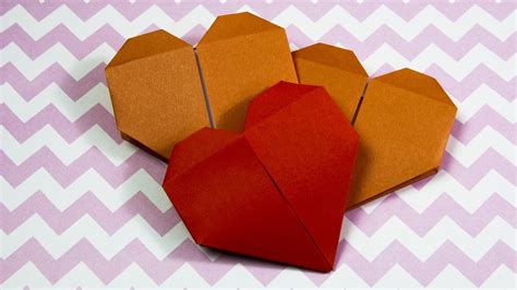 Diy Easy Origami Paper Pocket Heart Youtube