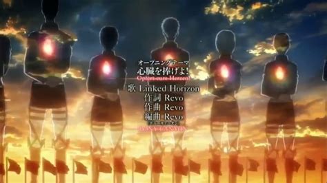 Shingeki No Kyojin Shinzou Wo Sasageyo Opening Hd Youtube