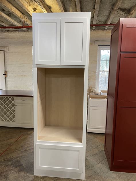 I just mentioned that the first time we got the cabinet in place we realized that the placement was slightly off. Item #E215 Wall Oven Cabinet, Pantry in 2020 | Oven ...