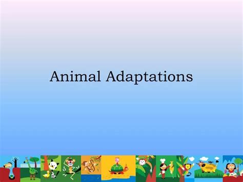 Ppt Animal Adaptations Powerpoint Presentation Free Download Id103671