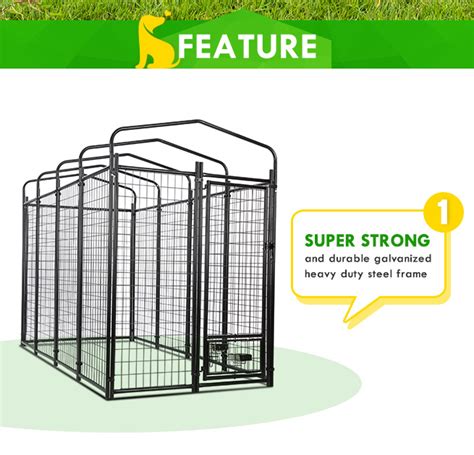 China Heavy Duty 18m Metal Wire Cages Dog Run Kennel China Dog