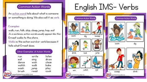 Common Action Words The Teachers Craft