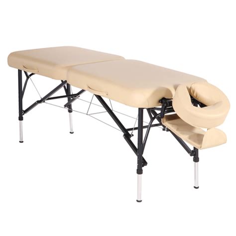 alula hedy mini massage table beige color pu massage bed comfortable aluminum massage table
