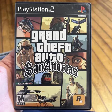 GRAND THEFT AUTO San Andreas Sony PlayStation 2 PS2 Complete Manual