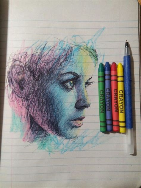 Crayon Art Drawings