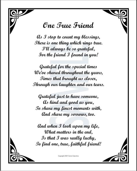 Best Friend Poem Digital Download Friend Verse Friend Etsy