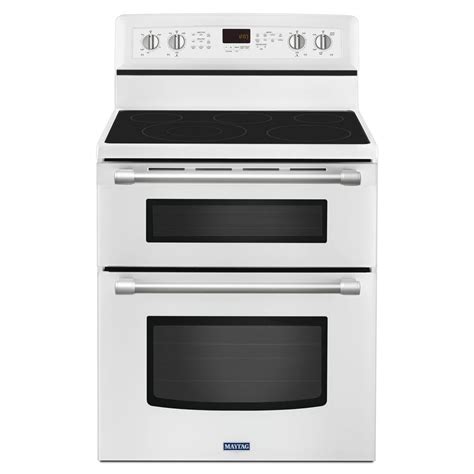 Shop Maytag Gemini 30 In Smooth Surface 5 Element 42 Cu Ft25 Cu Ft