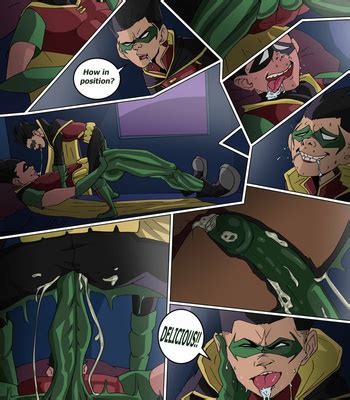 DC Dick Grayson And Damian Wayne Robin Teen Titans Comic Eng Gay