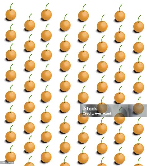 Seamless Pattern Of Orange Fruit Background Stock Illustration