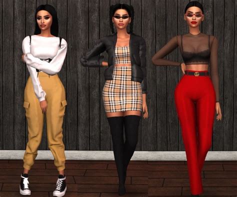 Baddies Collection Sims 4 Female Clothes