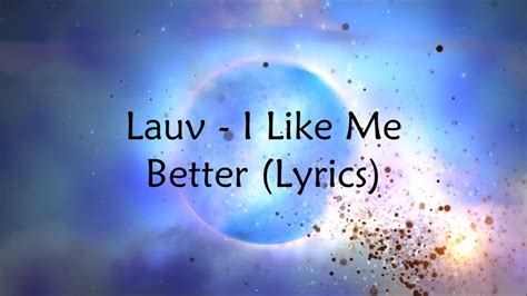 Lauv I Like Me Better Lyrics Takee Alif Youtube