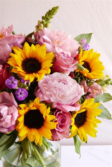 Best Artificial Pink Sunflowers Velvet Roses