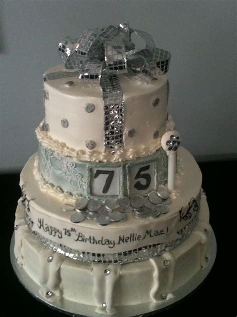 75th Birthday Cake 75 Birthday Cake Birthday Cake Decorating 75th Birthday
