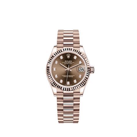 Jam tangan Datejust 31 Rolex: Emas Everose 18 karat - M278275-0010
