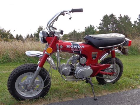 I was about 6 year old i start realising things and since then the cd70 has no upgrade in style or in engine.they always change the colour of tank stikers and most often they have changed the side lights or the livers of hand break or the clutch liver although the. Vintage Classic Motorcycle 1972 Trail 70 HONDA CT70H Dual ...