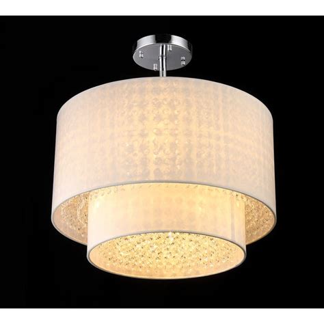 Give your home some eastern finesse with the florence crystal pendant lampshade, boasting a gorgeous repeating design in a reflective nickel finish. Shop Matthea 6-light White Crystal Pendant Lamp - On Sale ...