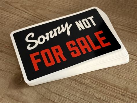 Not For Sale Window Cling Coupe Cartelcoupe Cartel