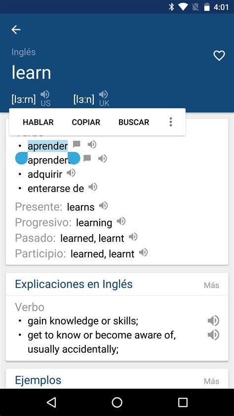 Descarga De Apk De Inglés Español Diccionario And Traductor Para Android