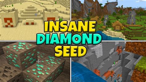 Try This Diamond Seed On Minecraft Bedrock Edition Pe Xbox Switch