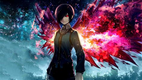 The great collection of anime gif wallpaper for desktop, laptop and mobiles. Wallpaper : illustration, anime, space, Tokyo Ghoul ...