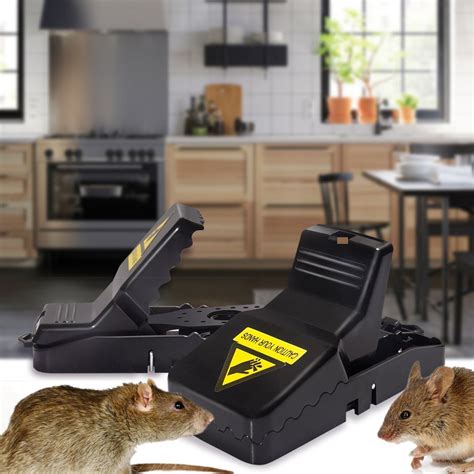 2pcspair Plastic Rat Trap Reusable Mouse Catching Mice Mouse Traps