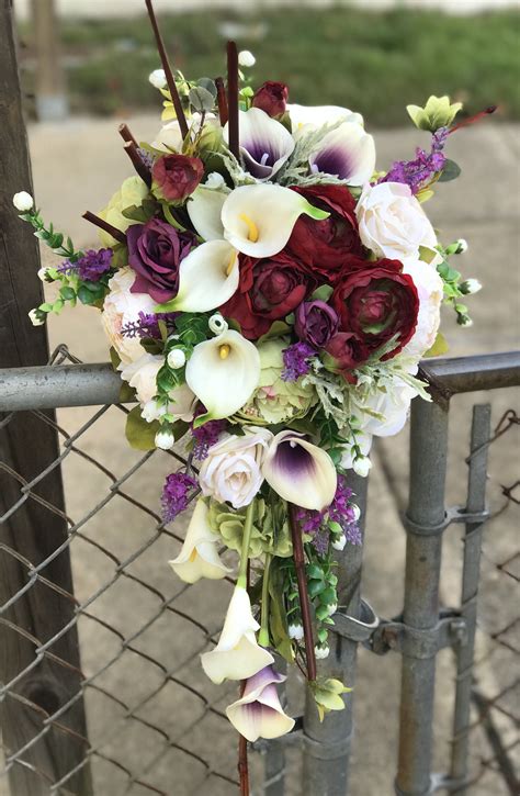 Silk Cascading Bridal Bouquet For Your Wedding