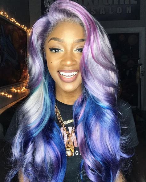 Black Women Hairstyles Cute Hairstyles Straight Hairstyles Blue Hair