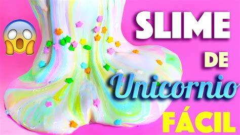 Slime De Unicornio Con Sprinkles Y Arco Iris Fácil De Hacer Youtube