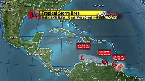 Tropical Storm Bret Forms In Atlantic Ocean
