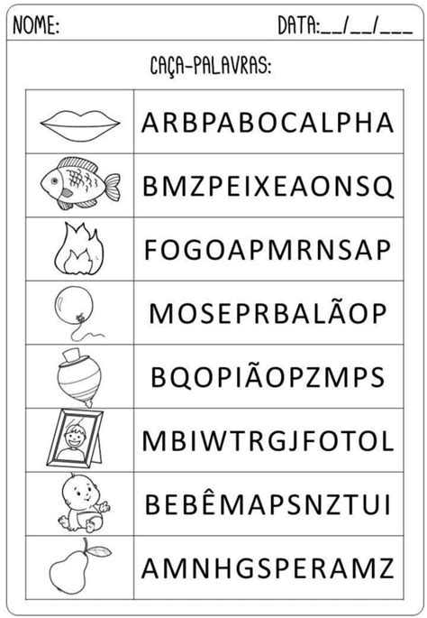 Atividades De Alfabetização sílabas Simples Alfabetização Online