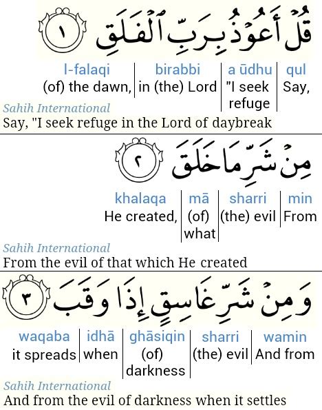 Grasp Quran Surah 113 Al Falaq