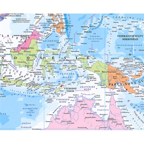 Politická Nástěnná Mapa Světa V češtině Ex22 Nástěnné Mapycz