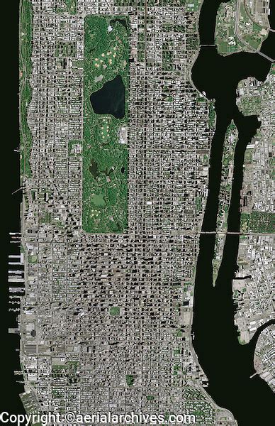Aerial Photo Map Manhattan New York City Aerial Archives Aerial
