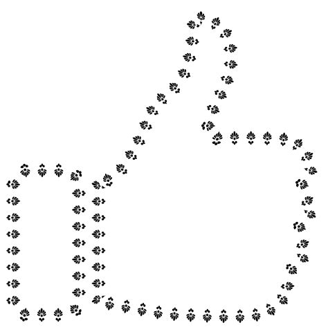 Download #FF0000 Vintage Frame Extended Thumbs Up SVG | FreePNGImg