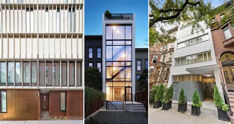 14 Contemporary Nyc Townhomes On The Market Include Bullet Proof House