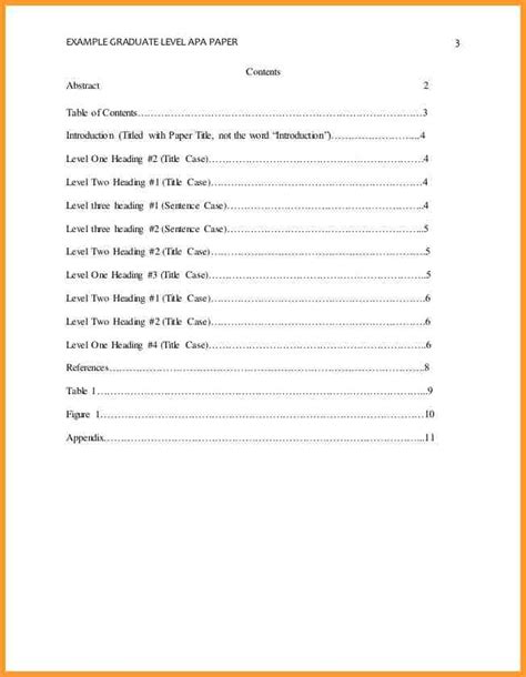Times new roman (or the font you are using in your paper), 12 pt. Apa Table Of Contents