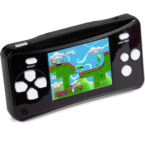 Black Portable Handheld Games For Kids 25 Lcd Screen Game Console Tv