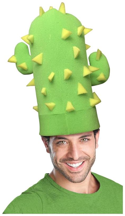 Green Cactus Adult Foam Costume Hat One Size