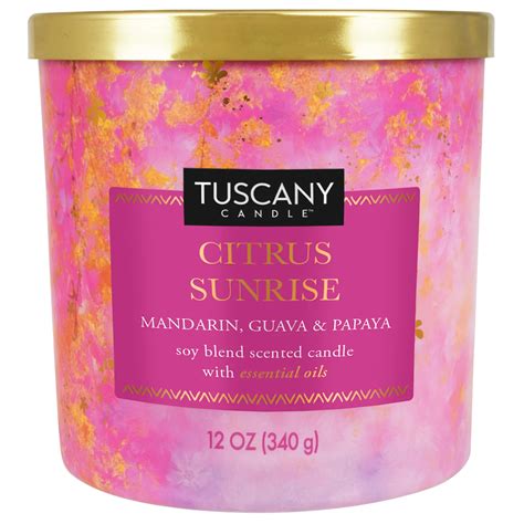 Tuscany Candle Citrus Sunrise Scent Glass Jar - Shop Candles at H-E-B