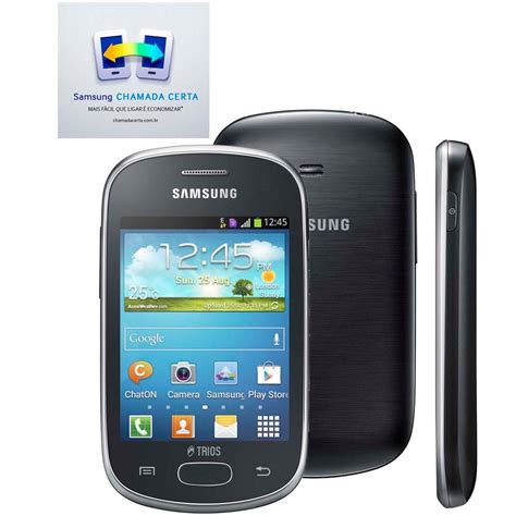 Celular Desbloqueado Samsung Galaxy Star Trios S5283 Cinza Com Trial