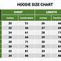 Comfy Hoodie Size Chart